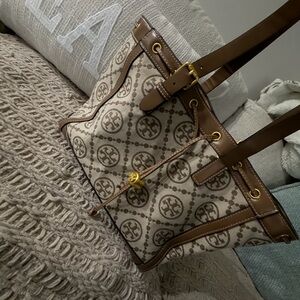 Elegant Brown Patterned Tote Bag